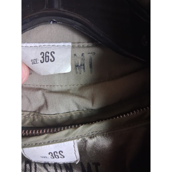 Defense Logistics Agency Trench Coat 36S Green Valor Collection Long All Weather - Picture 8 of 11